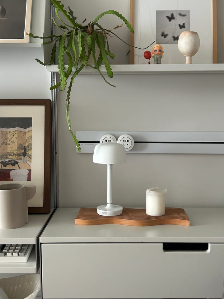 헤일로 무선 테이블 조명 25.5 cm, White Scandi Living | 스칸디리빙