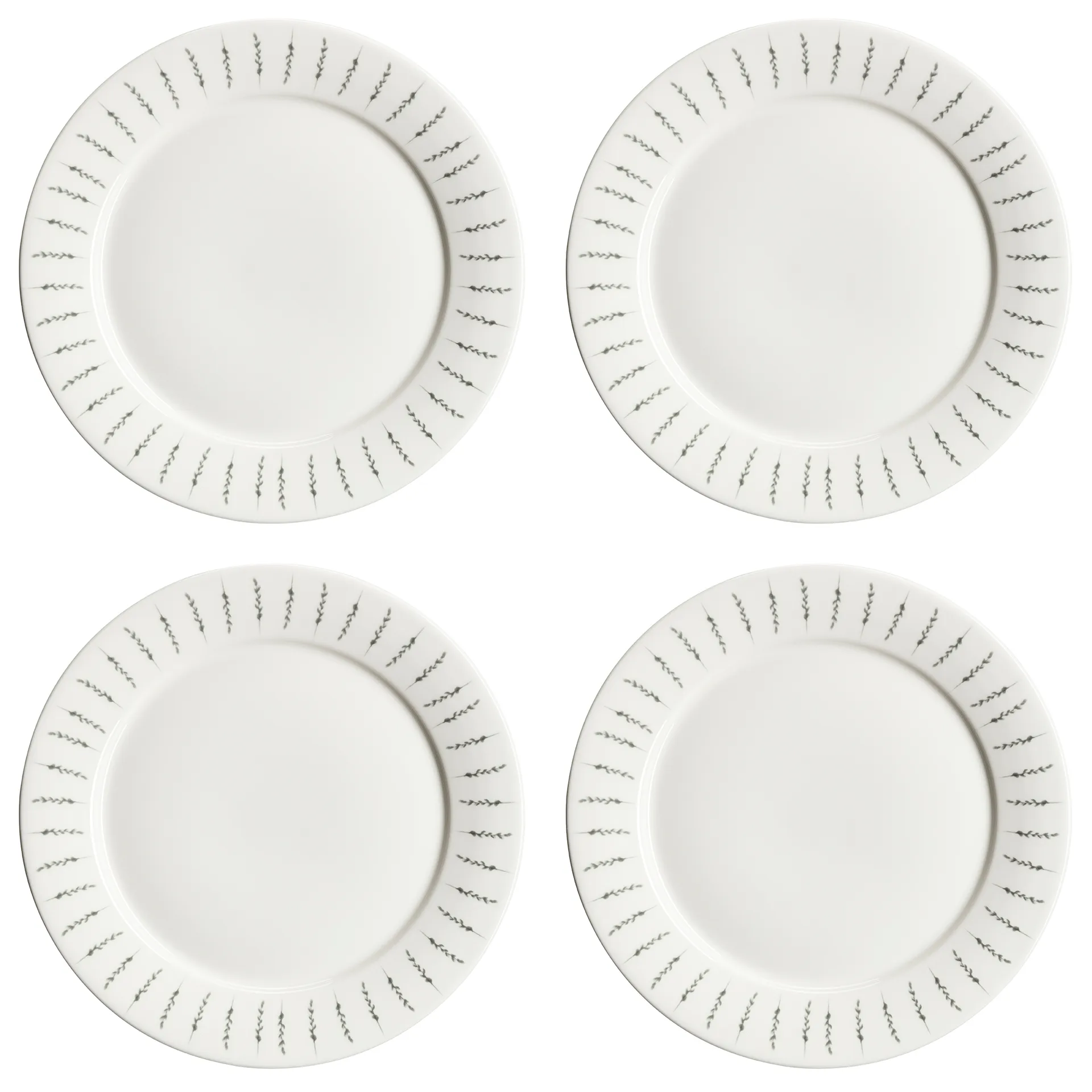 포스빙엘 접시 28 cm 4개 세트, white Scandi Living | 스칸디리빙