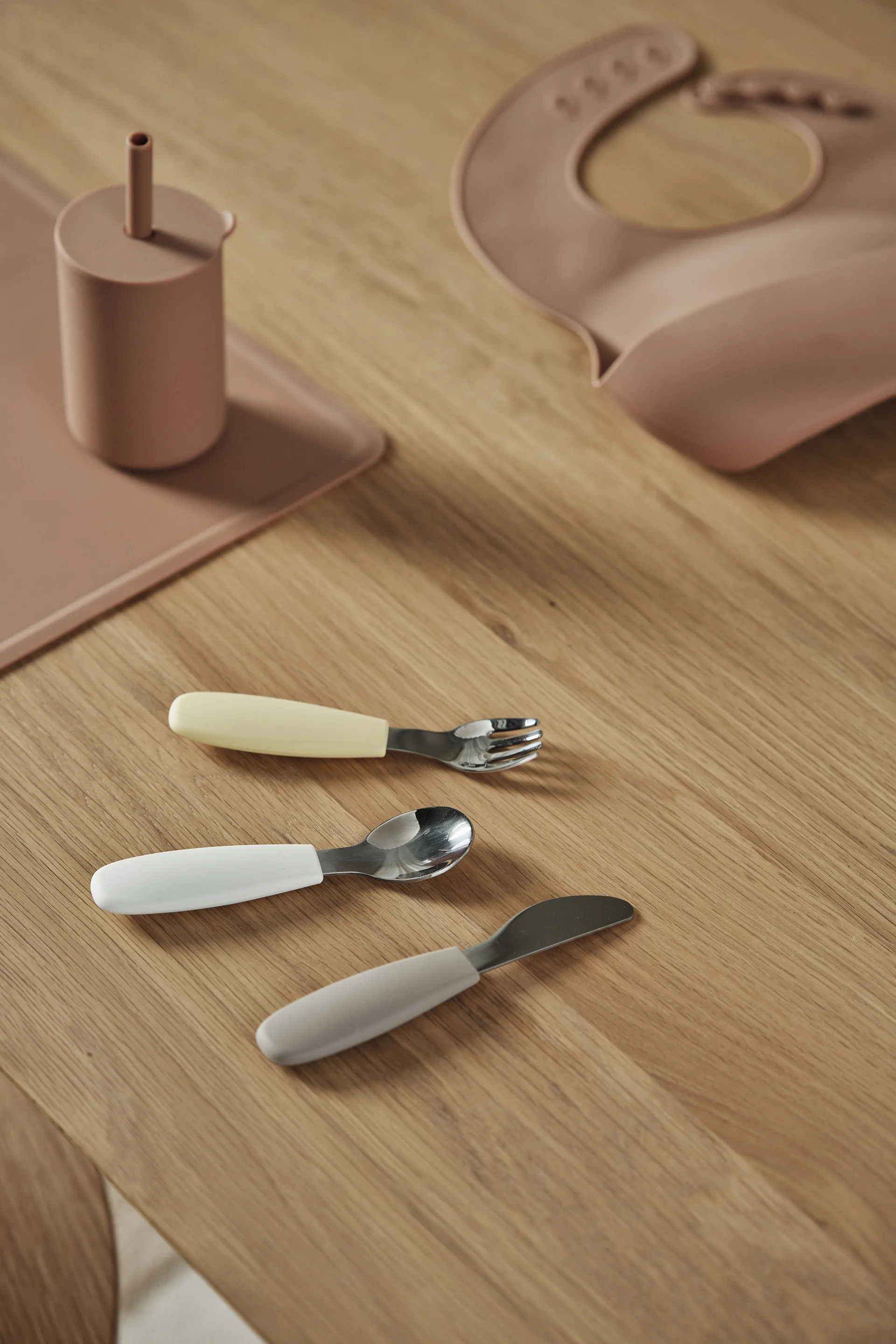 다인 커트러리 세트 실리콘 3개 세트, Taupe Scandi Living | 스칸디리빙