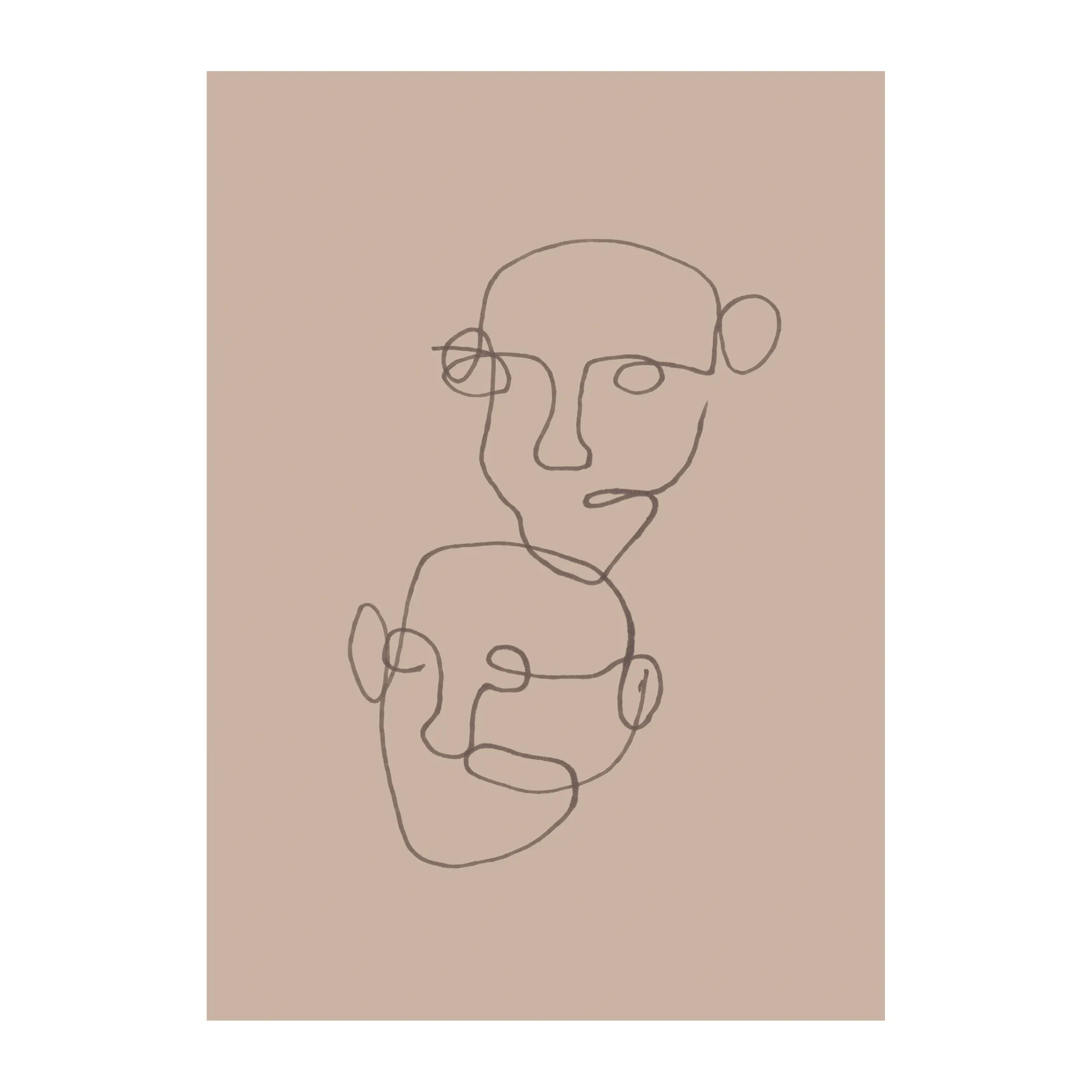 피겨레티브 포스터 베이지, 30x40 cm Scandi Living | 스칸디리빙