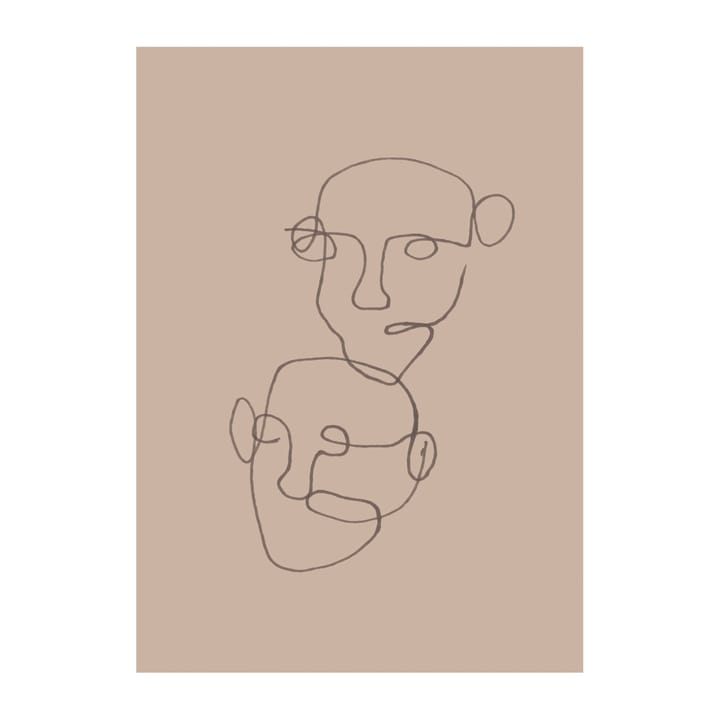 피겨레티브 포스터 베이지 - 30x40 cm - Scandi Living | 스칸디리빙