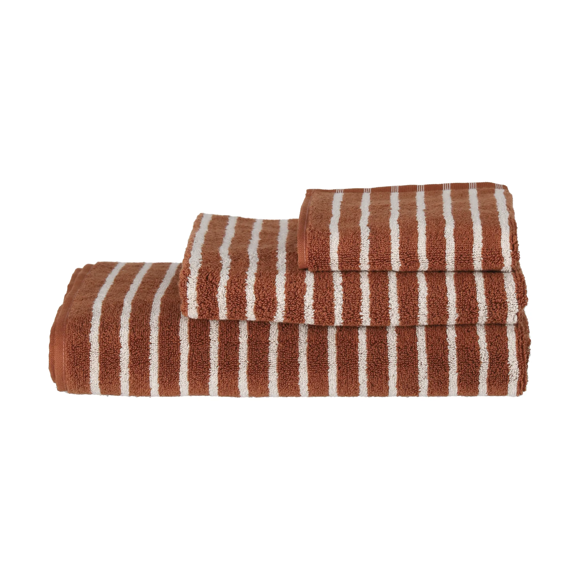 드리프트 타월 30x50 cm, Brown-white Scandi Living | 스칸디리빙