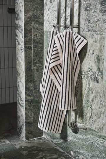 드리프트 타월 30x50 cm - White-black - Scandi Living | 스칸디리빙