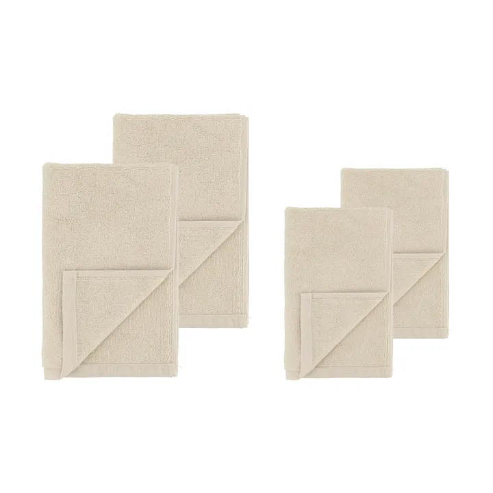 드리프트 타월 세트 4개 세트 - 화이트 - Scandi Living | 스칸디리빙