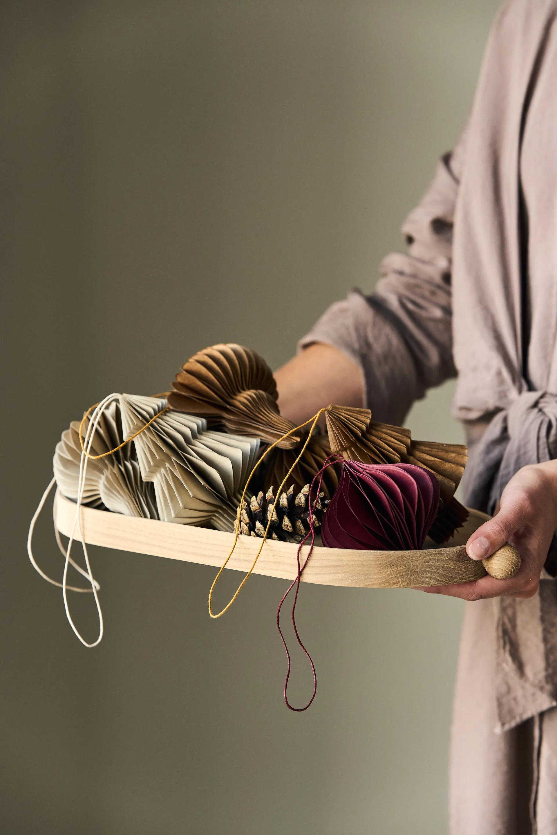 트리 바우블 4개 세트, Beige Scandi Living | 스칸디리빙