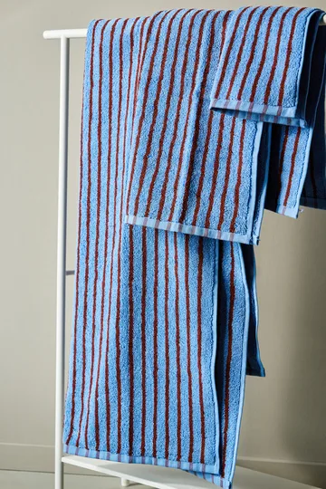 드리프트 타월 4개 세트 - Blue-Red - Scandi Living