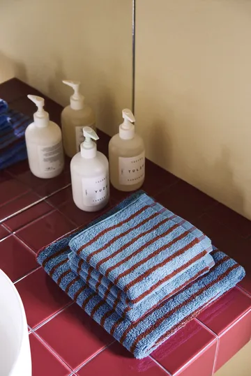 드리프트 타월 4개 세트 - Blue-Red - undefined - Scandi Living | 스칸디리빙