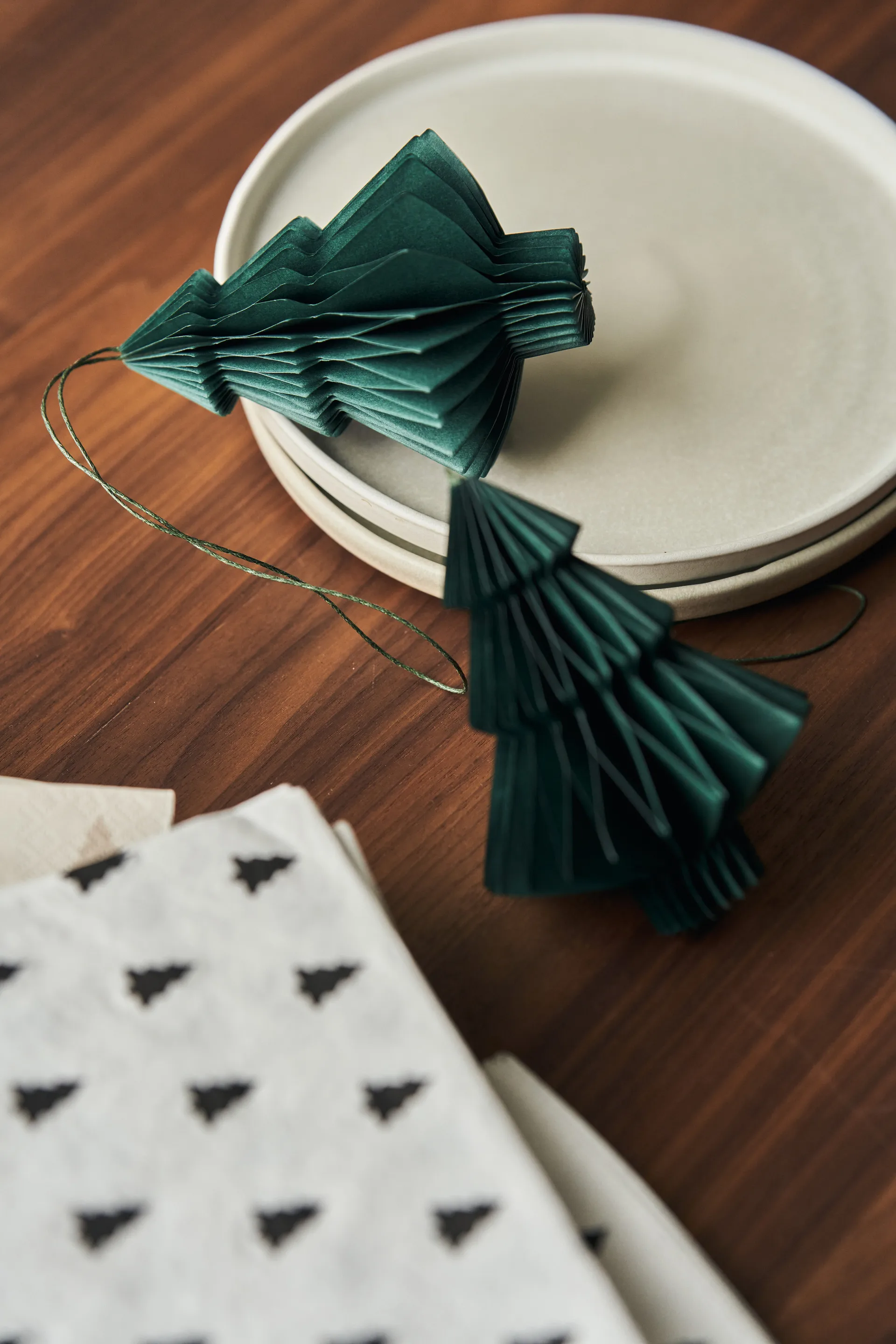 트리 바우블 4개 세트, Forest Green Scandi Living | 스칸디리빙