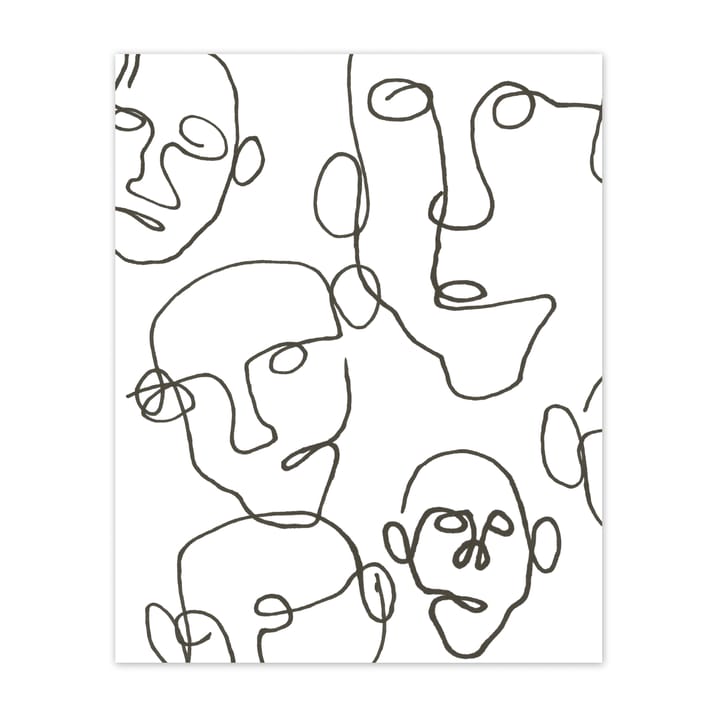 오디언스 포스터 블랙 - 40x50 cm - Scandi Living | 스칸디리빙