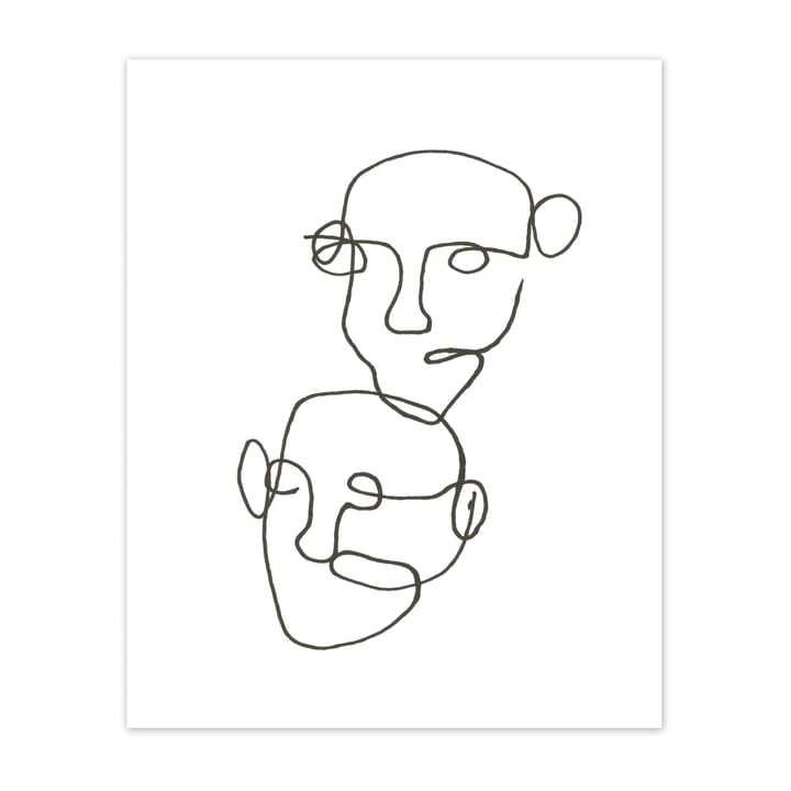 피겨레티브 포스터 블랙 - 40x50 cm - Scandi Living | 스칸디리빙