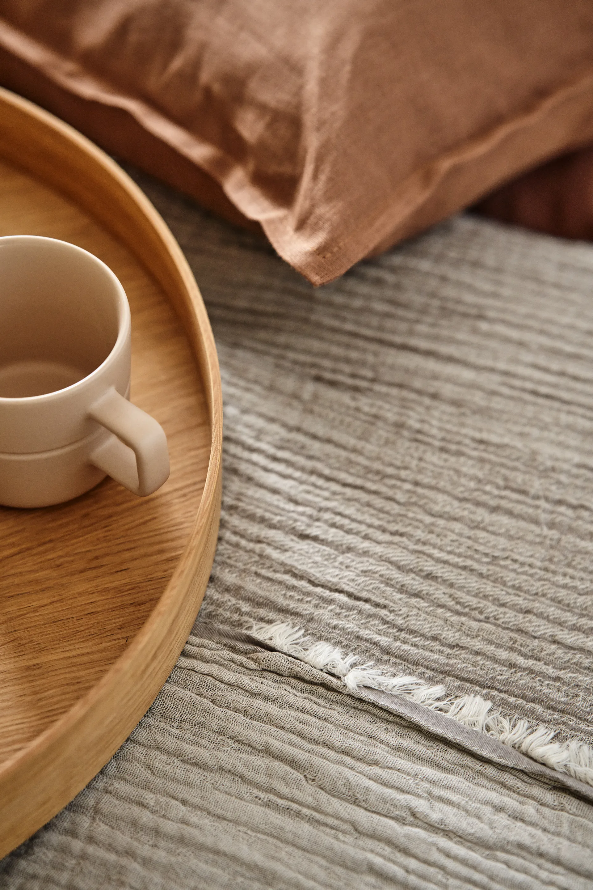 캄 리넨 베개 커버 40x60 cm, Almond Brown Scandi Living | 스칸디리빙