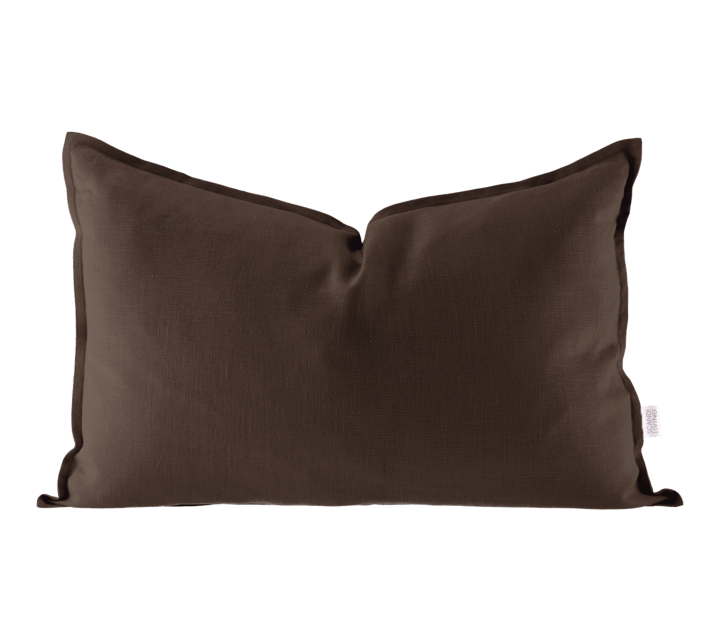 캄 리�넨 베개 커버 40x60 cm - Chocolate Brown - Scandi Living | 스칸디리빙