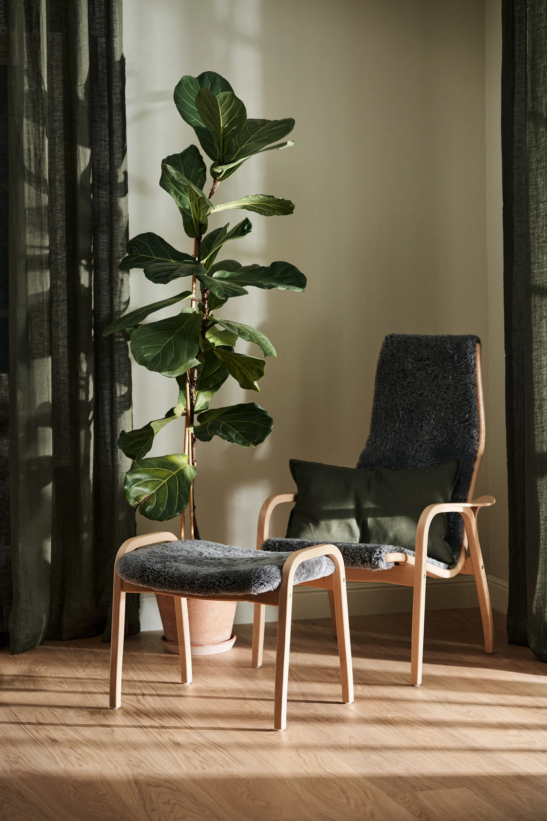 캄 리넨 베개 커버 40x60 cm, Forest Green Scandi Living | 스칸디리빙