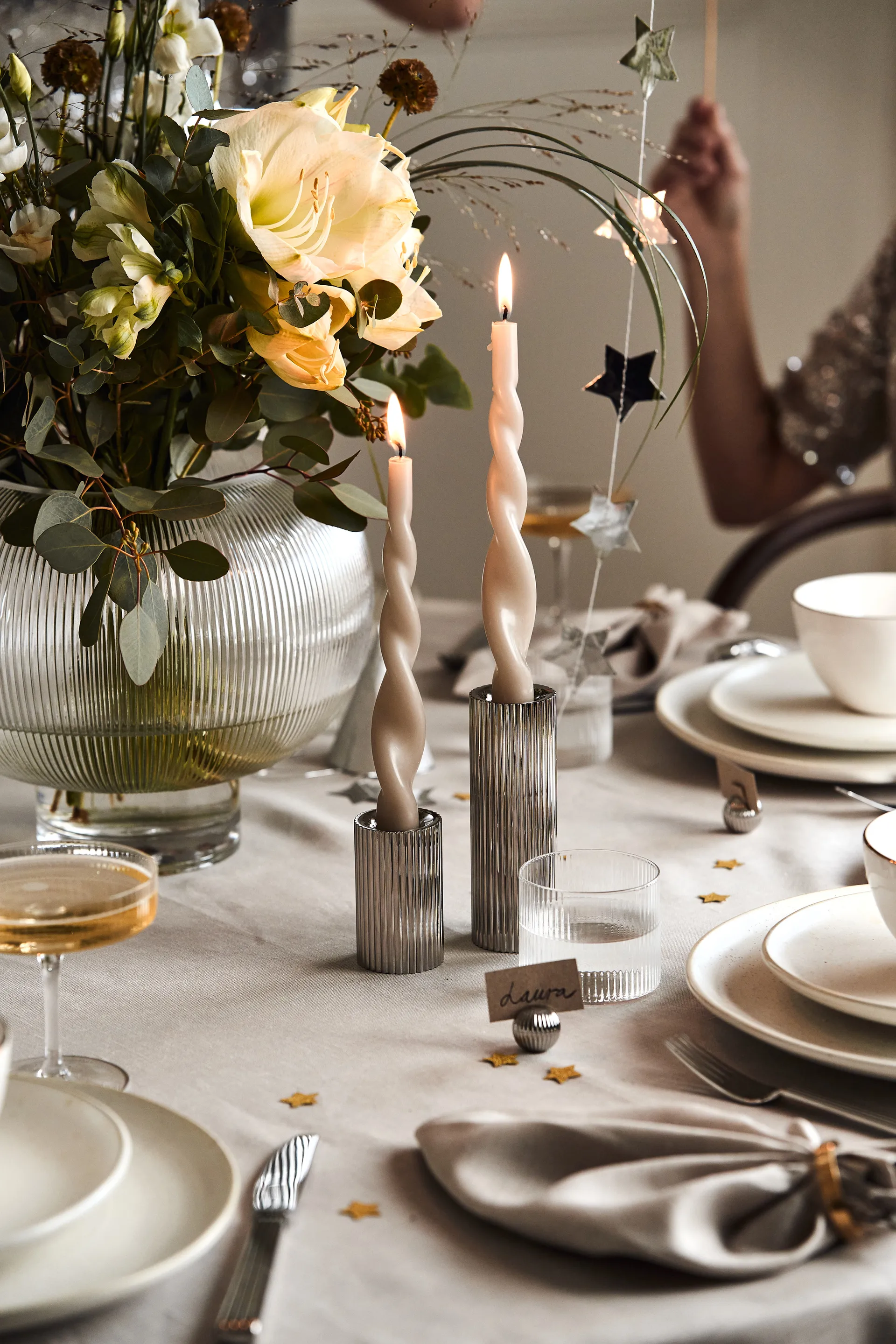 클린 냅킨 45 x 45 cm 4개 세트, Greige Scandi Living | 스칸디리빙