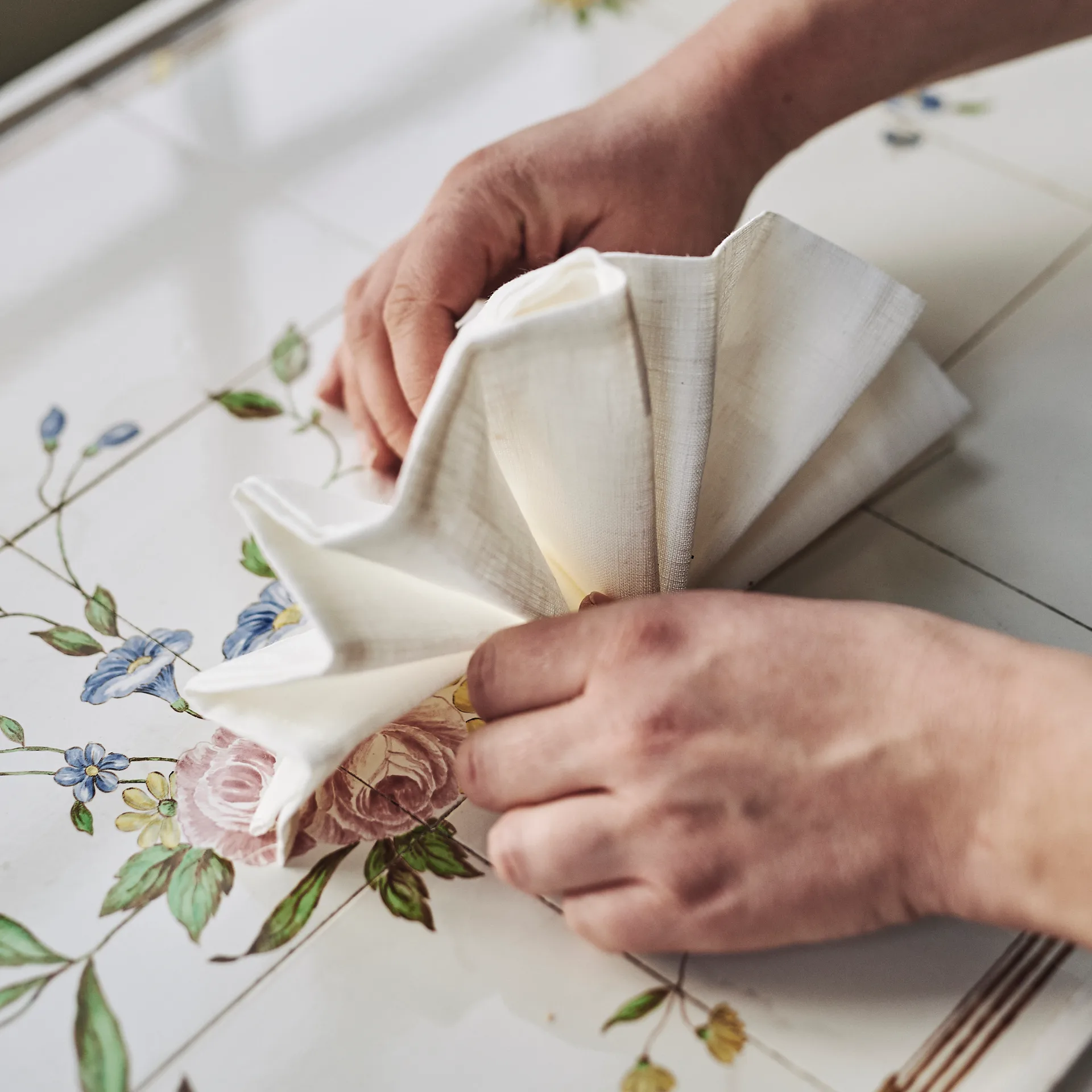 클린 냅킨 45 x 45 cm 4개 세트, white Scandi Living | 스칸디리빙