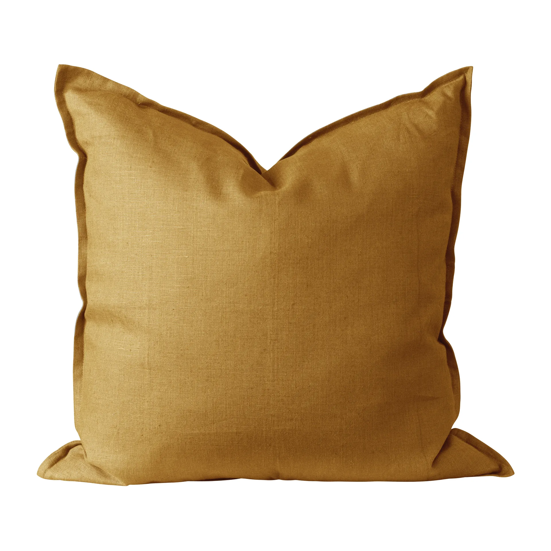 캄 리넨 쿠션 커버 50x50 cm, Mustard Scandi Living | 스칸디리빙