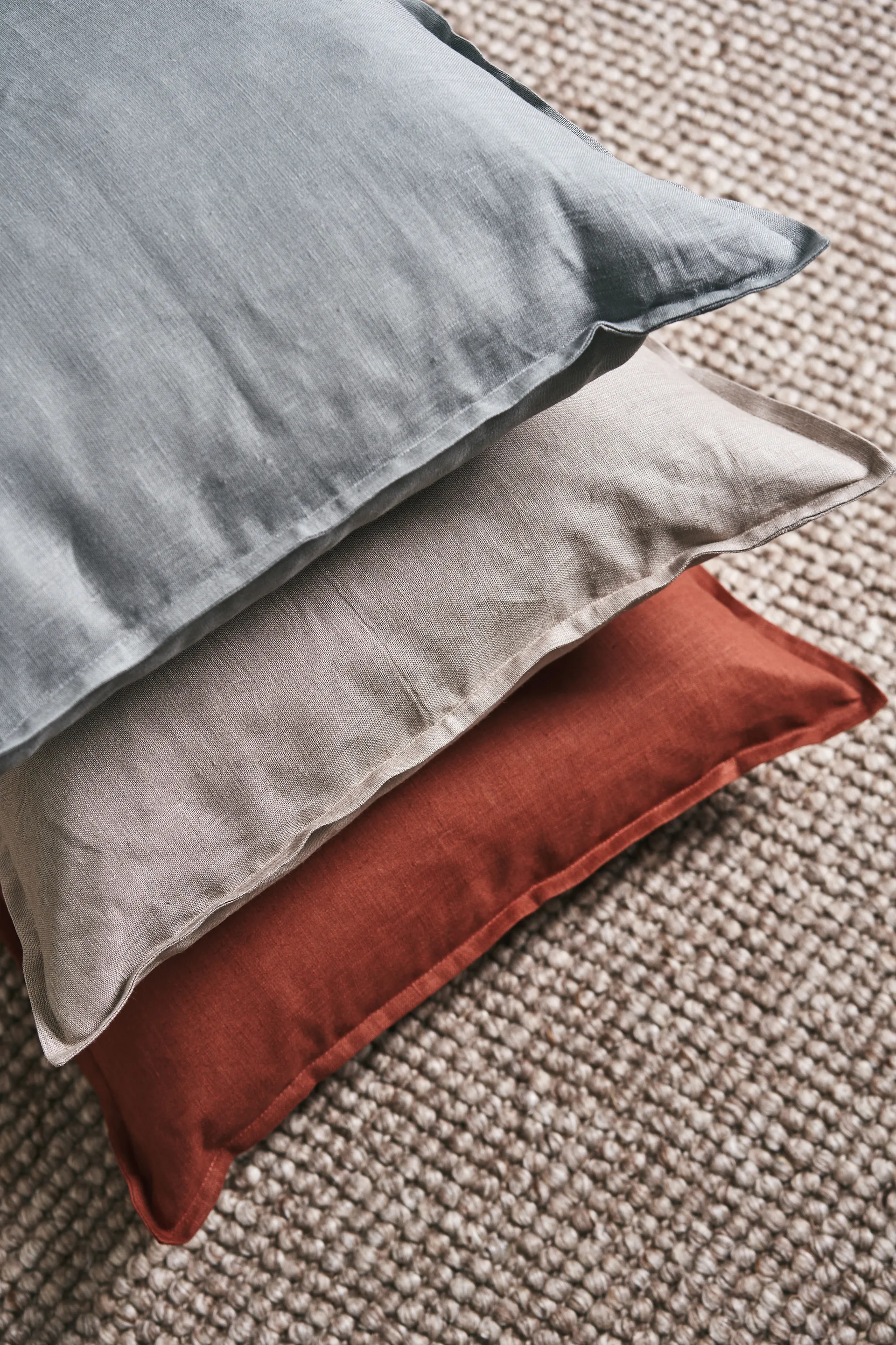 캄 리넨 쿠션 커버 50x50 cm, Rust Scandi Living | 스칸디리빙