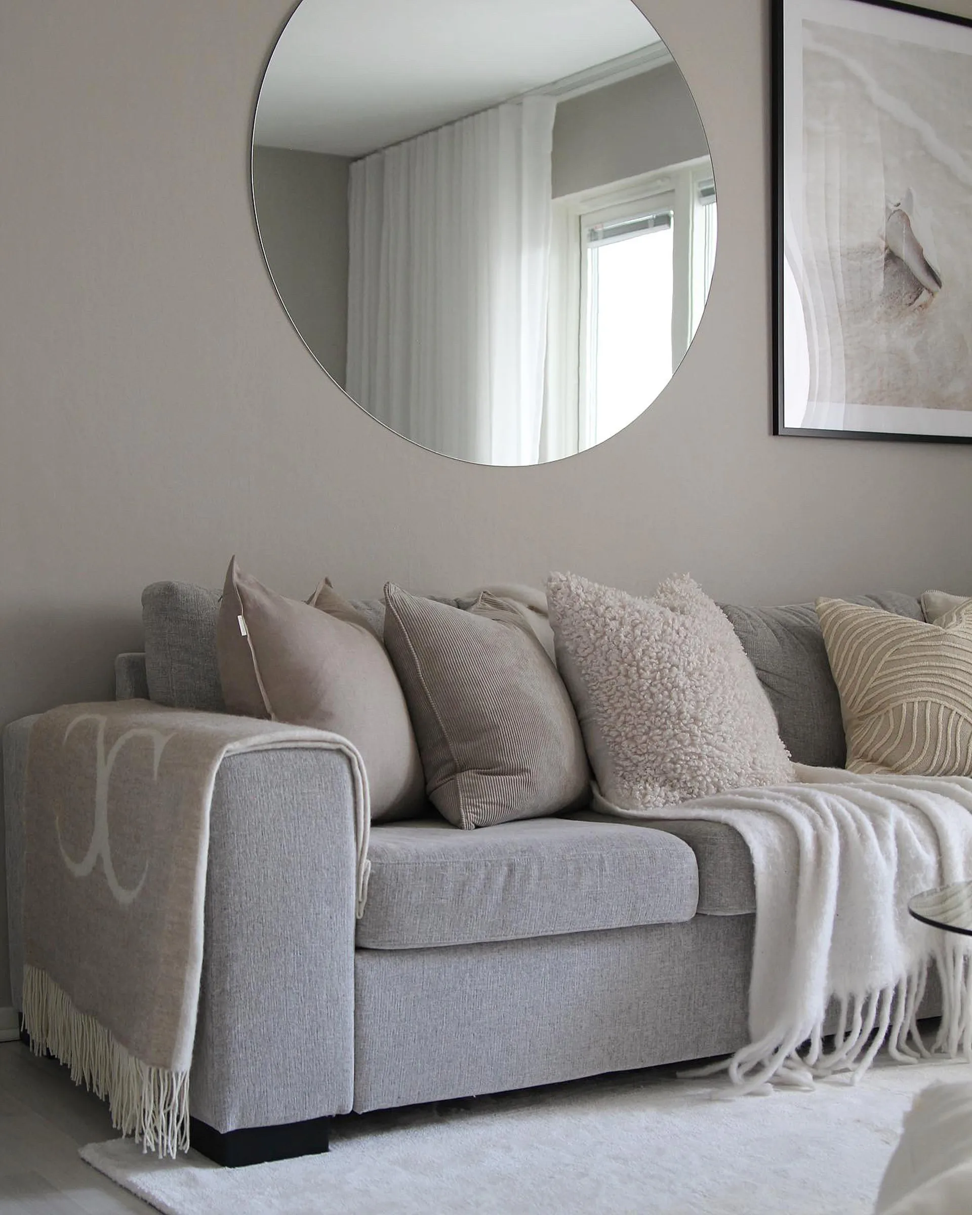 캄 리넨 쿠션 커버 50x50 cm, Sand  Scandi Living | 스칸디리빙