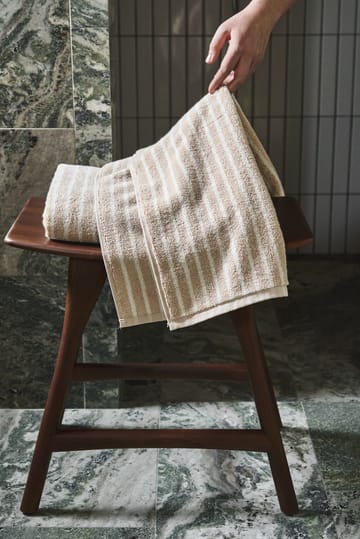 드리프트 타월 50x70 cm - Beige-white - Scandi Living | 스칸디리빙