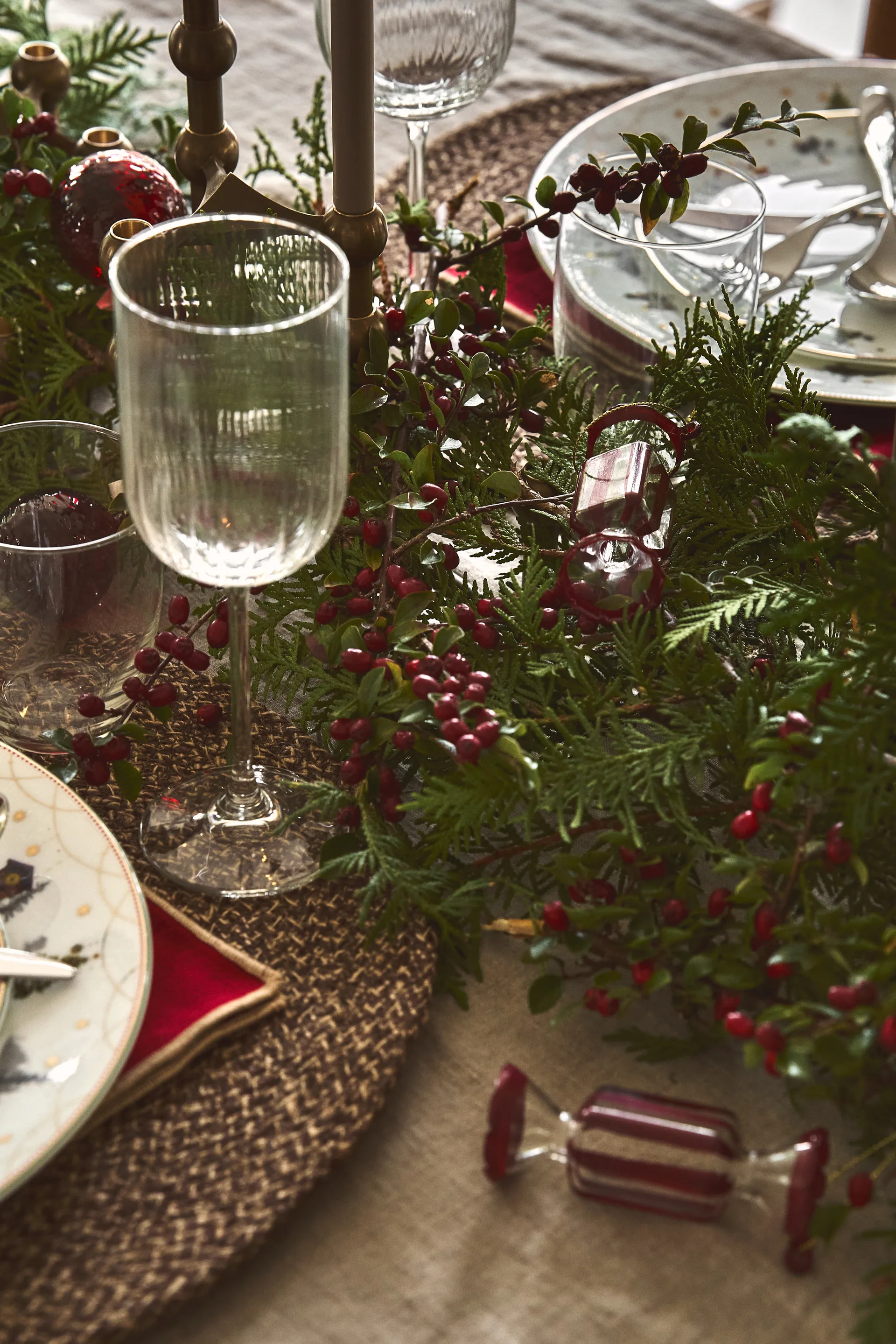 봉봉 크리스마스 트리 볼 6개 세트, Red Scandi Living | 스칸디리빙