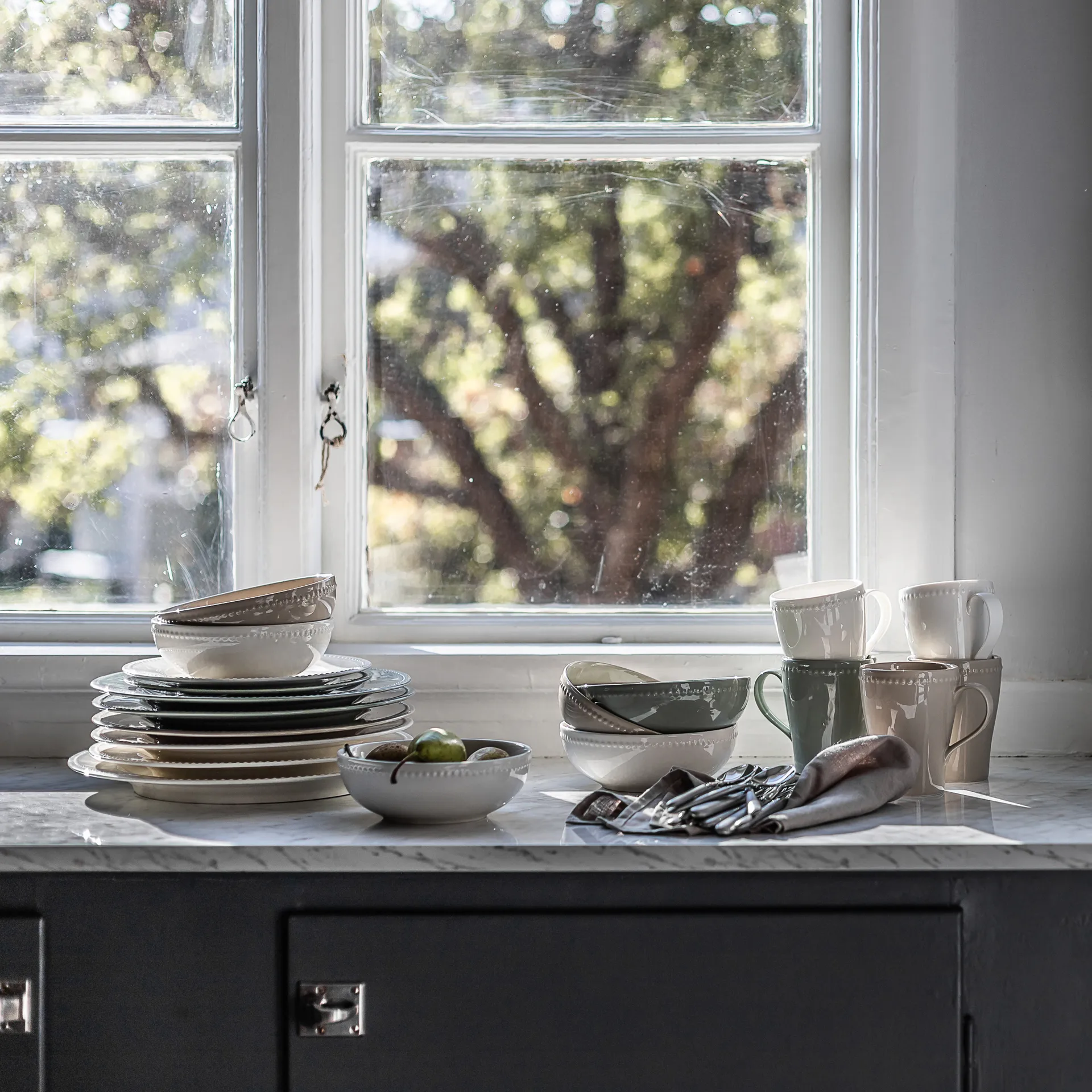 닷츠 브랙퍼스트 보울 60 cl 4개 세트, Creamy white Scandi Living | 스칸디리빙