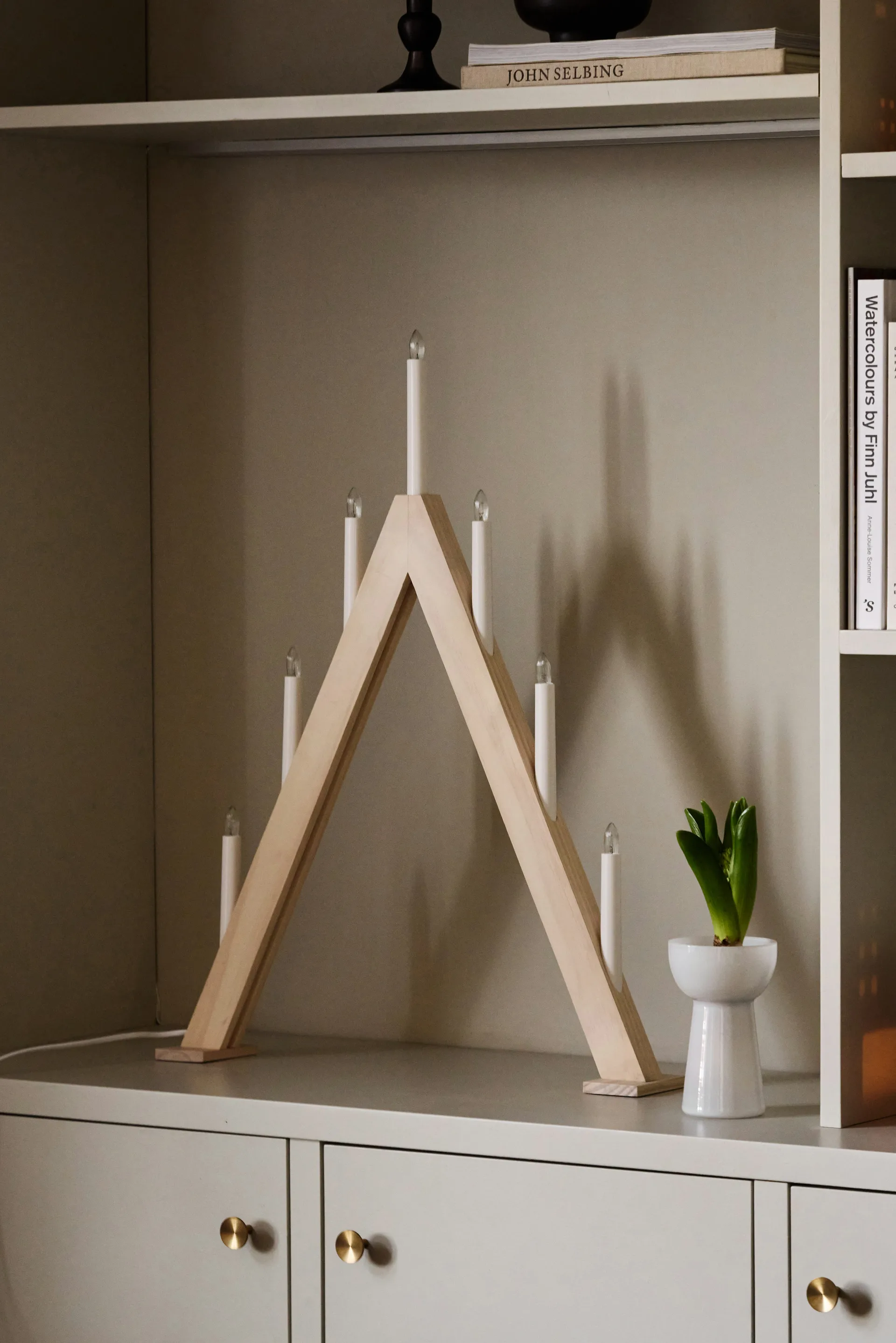 노르드 대림절 촛대 60 cm, White stained Scandi Living | 스칸디리빙