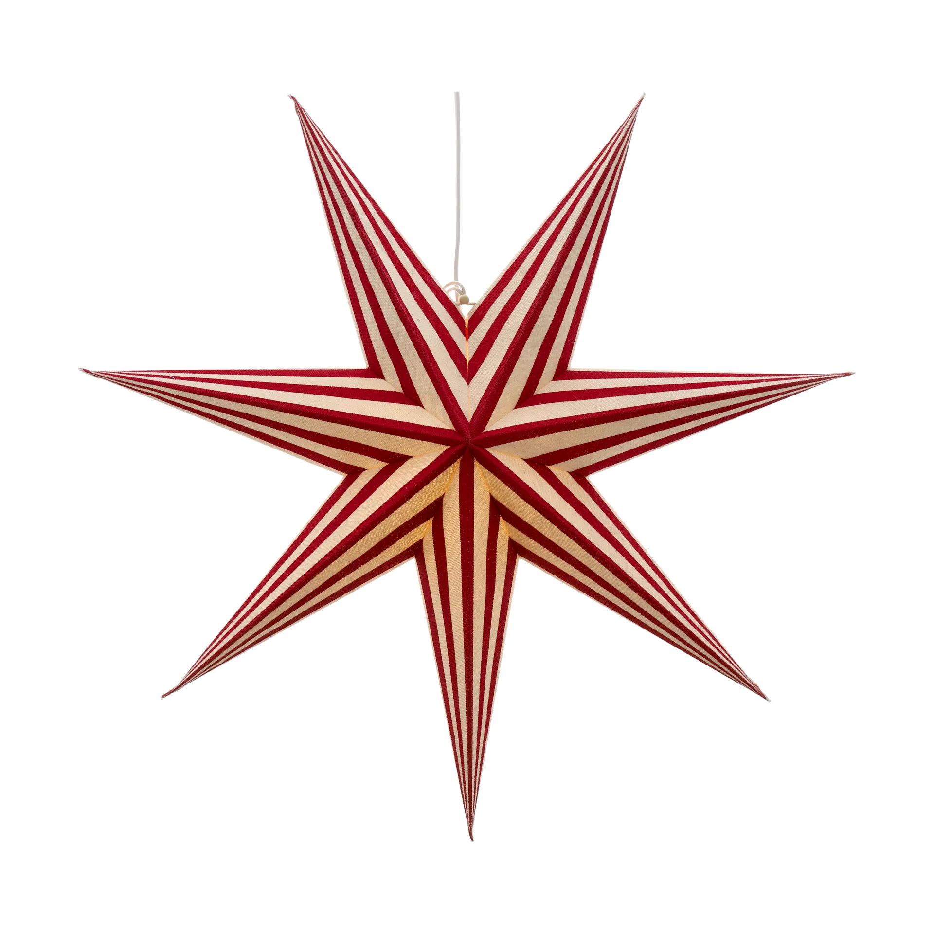 베어 대림절 별 화이트-레드 스트라이프, 60 cm Scandi Living | 스칸디리빙