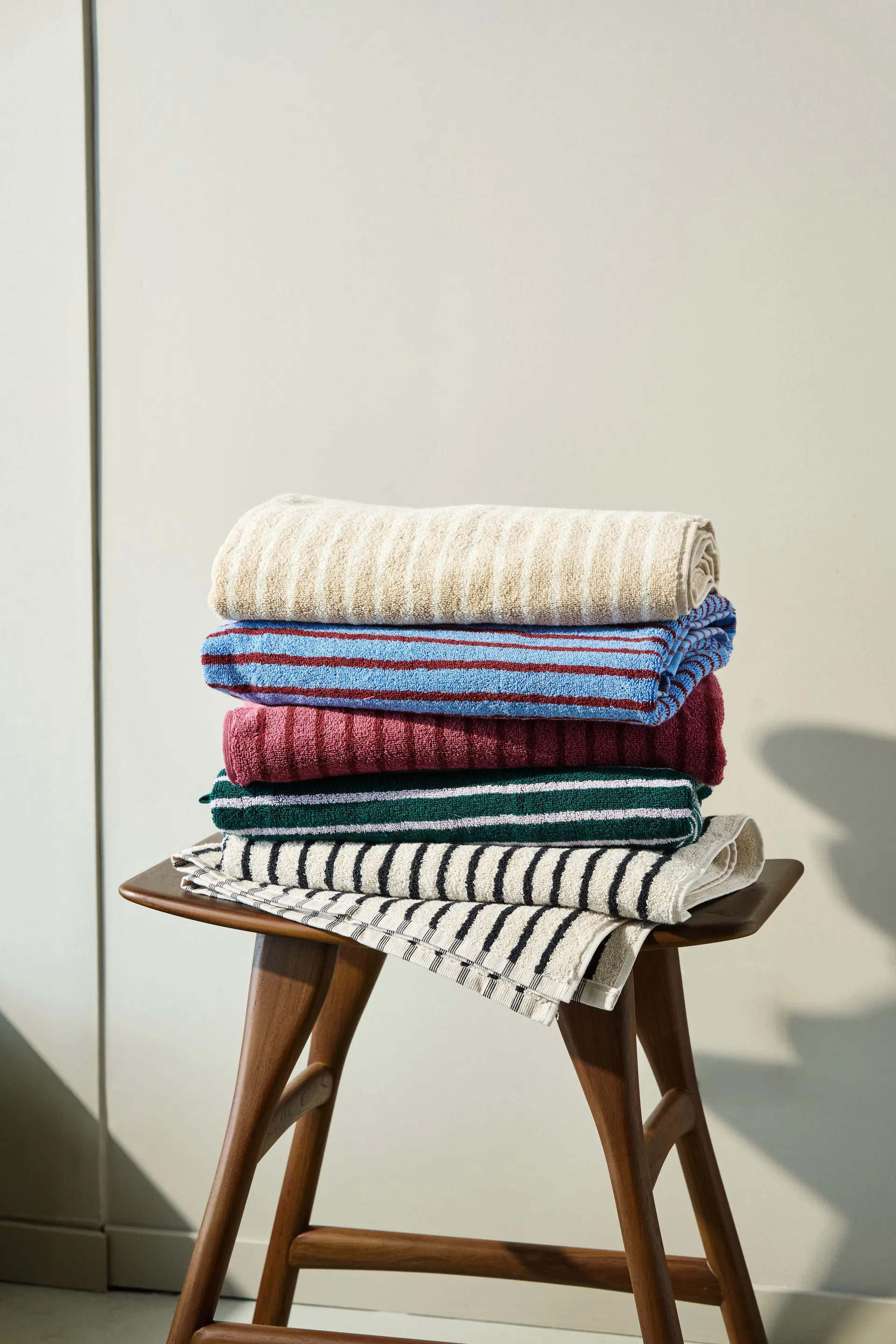 드리프트 바스 타월 70x140 cm, Beige-white Scandi Living | 스칸디리빙