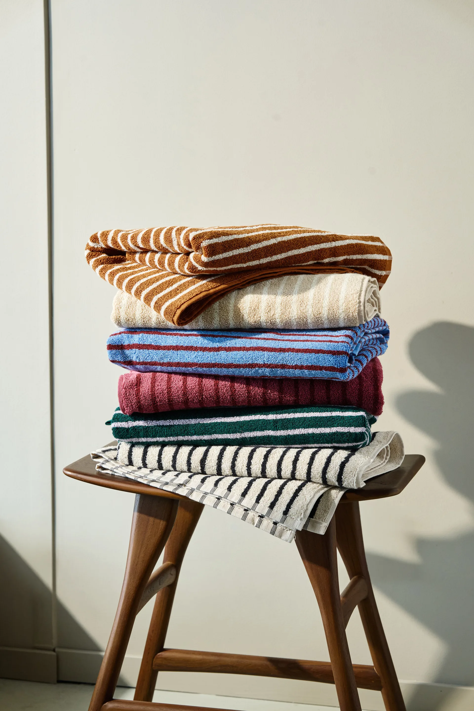 드리프트 바스 타월 70x140 cm, Brown-white Scandi Living | 스칸디리빙