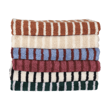 드리프트 바스 타월 70x140 cm - Brown-white - Scandi Living | 스칸디리빙