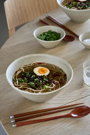 테라 라면 보울 - Beige Stoneware, Ø20 cm - Scandi Living | 스칸디리빙