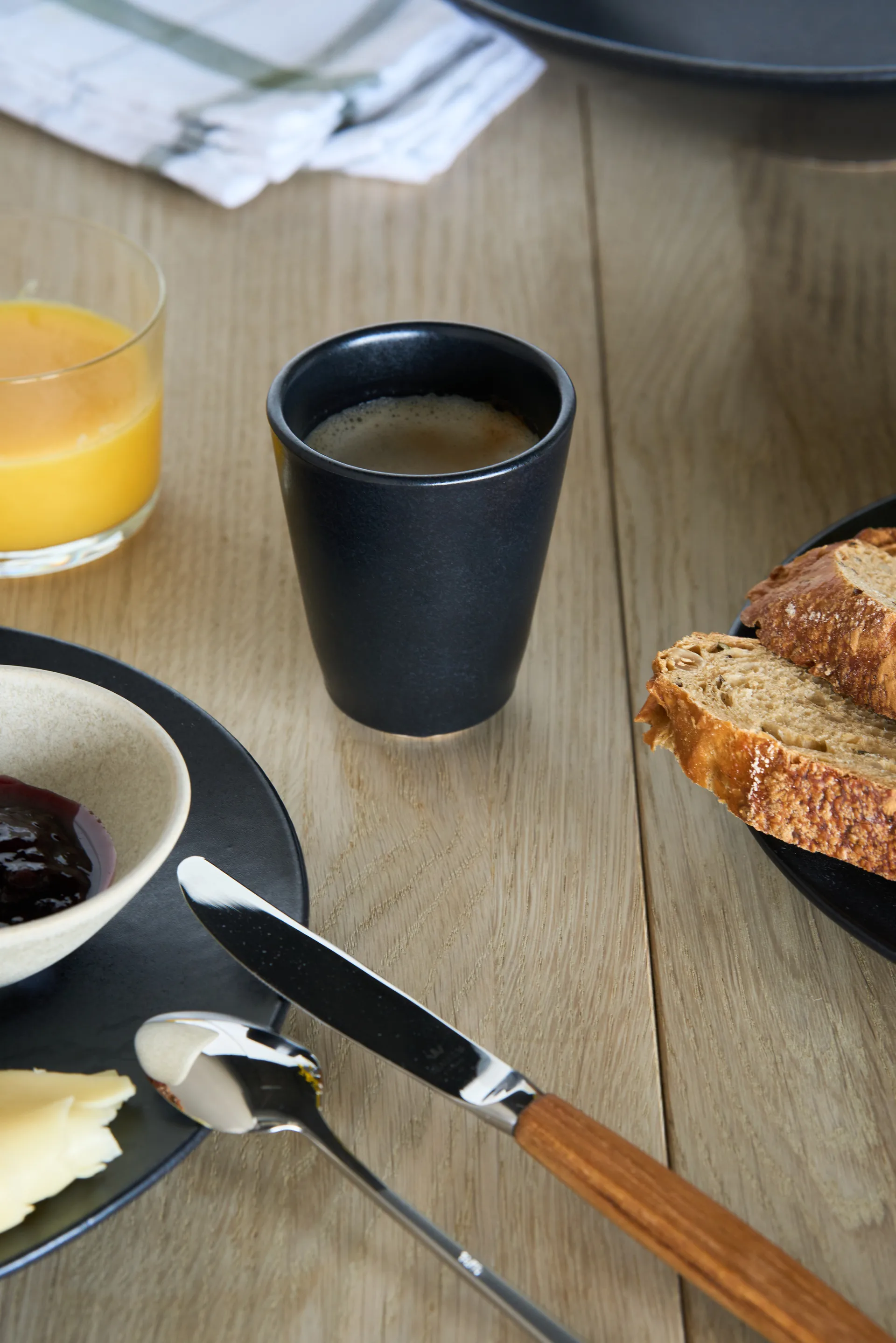 테라 카푸치노 컵, Black Stoneware, 14,5 cl Scandi Living | 스칸디리빙