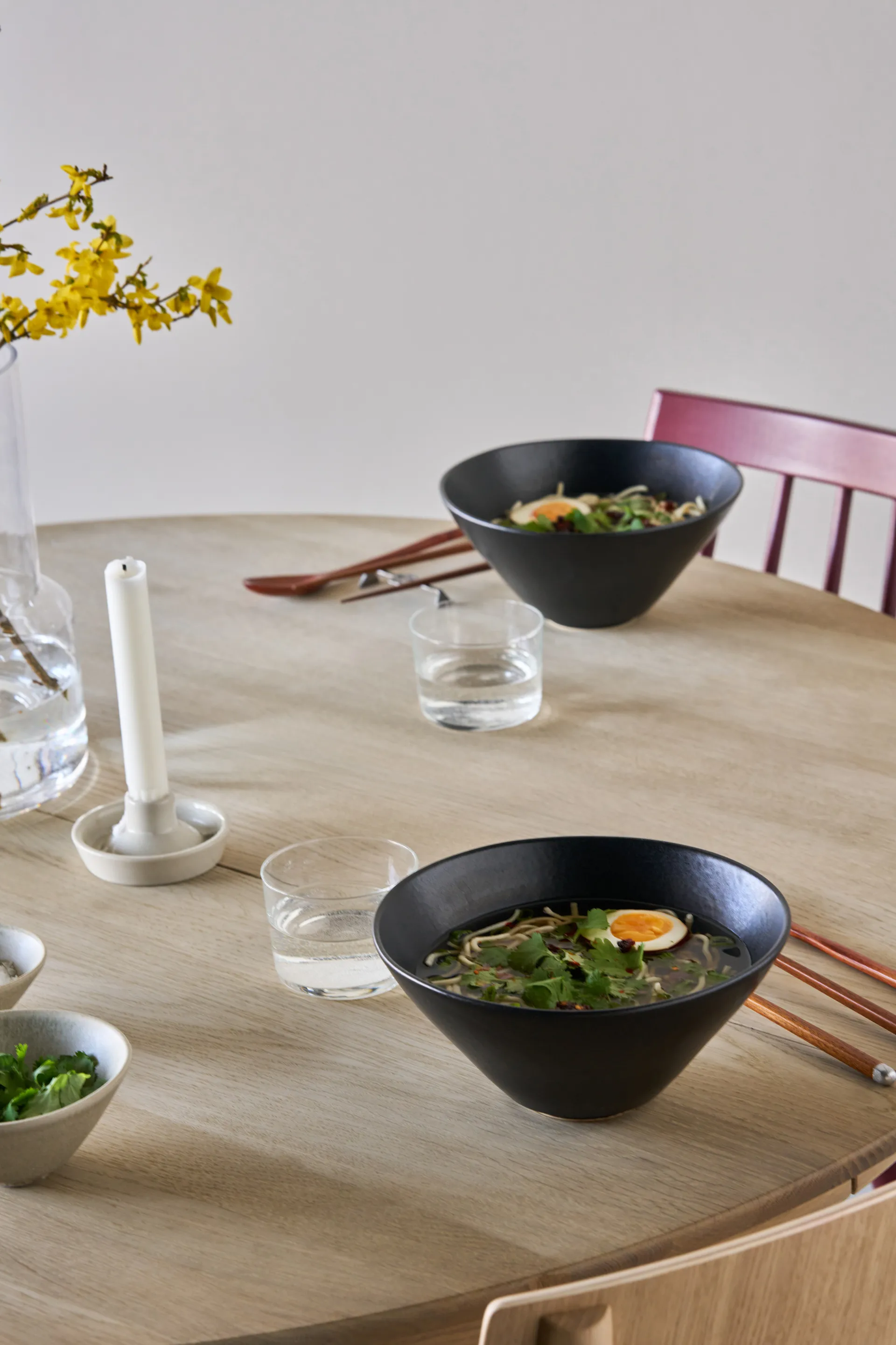 테라 라면 보울, Black Stoneware, Ø20 cm Scandi Living | 스칸디리빙
