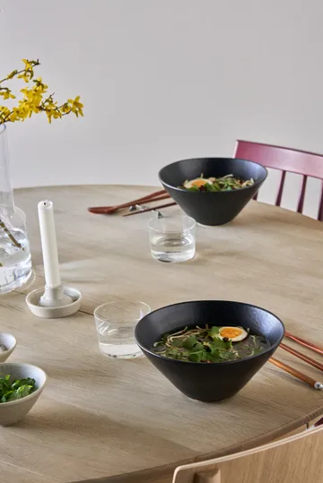 테라 라면 보울 - Black Stoneware, Ø20 cm - Scandi Living | 스칸디리빙