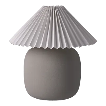 Boulder 테이블 조명 29 cm grey-pleated white - Scandi Living
