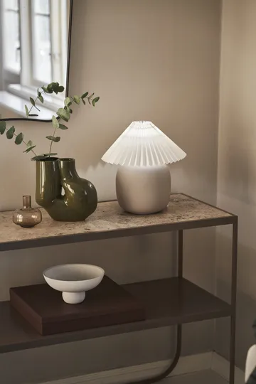 Boulder 테이블 조명 29 cm grey-pleated white - Scandi Living
