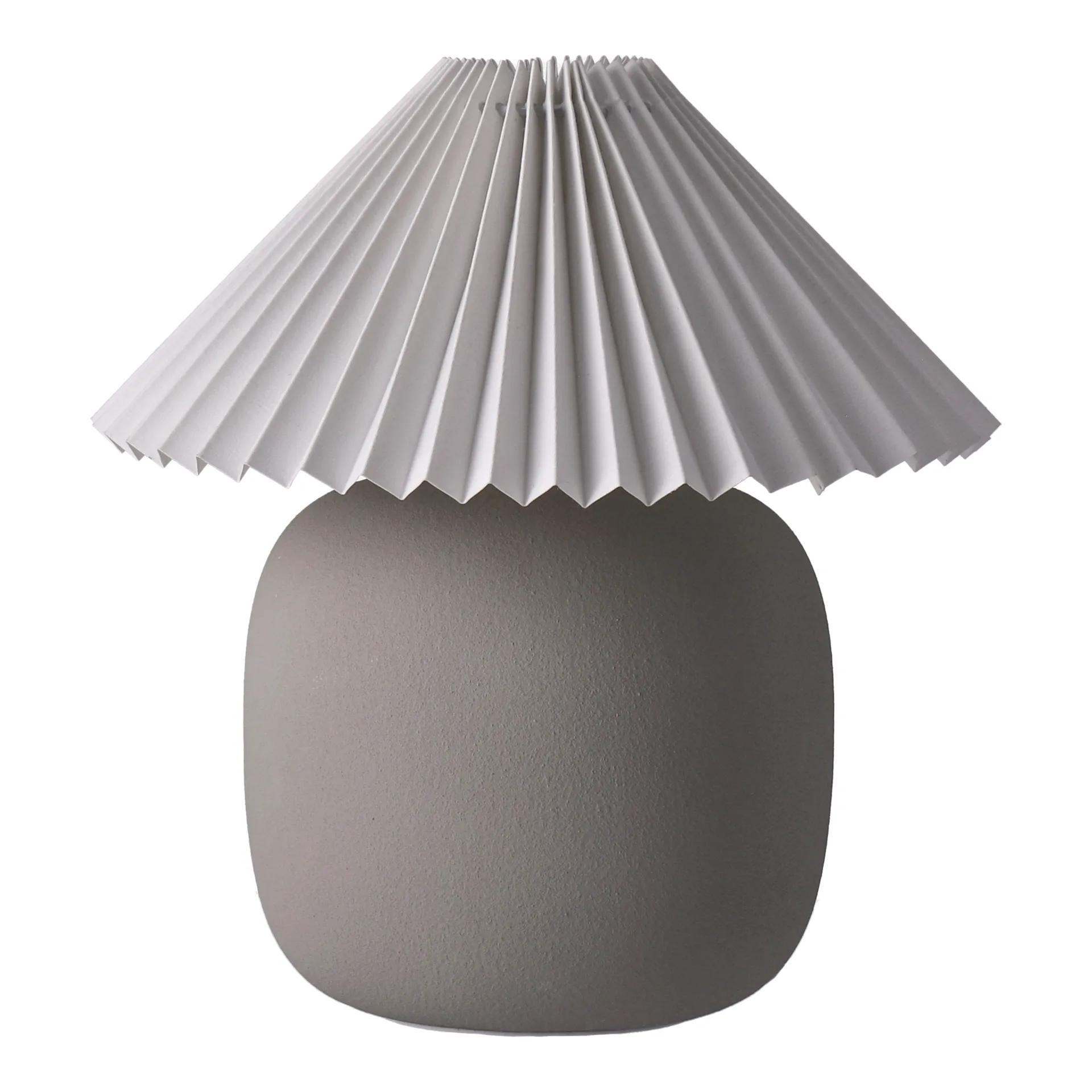 Boulder 테이블 조명 29 cm grey-pleated white Scandi Living | 스칸디리빙