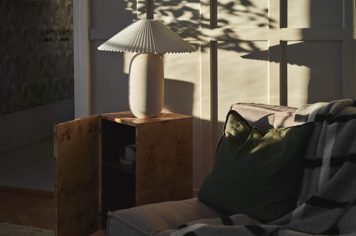 Boulder 테이블 조명 48 cm beige-pleated white Scandi Living | 스칸디리빙