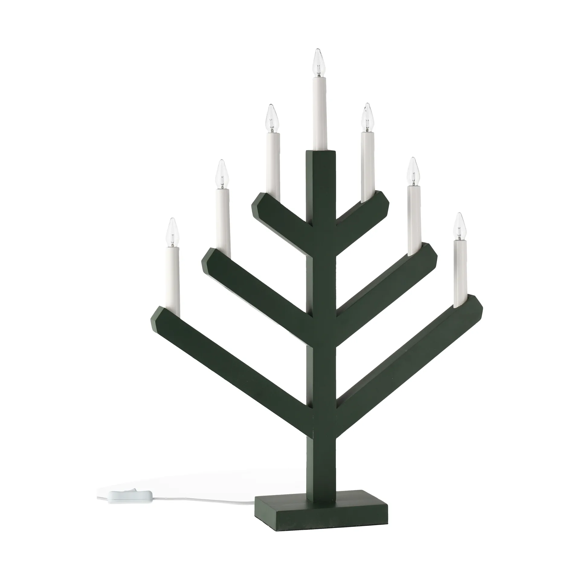 파인 대림절 LED 캔들 조명 62 cm, Green Scandi Living | 스칸디리빙