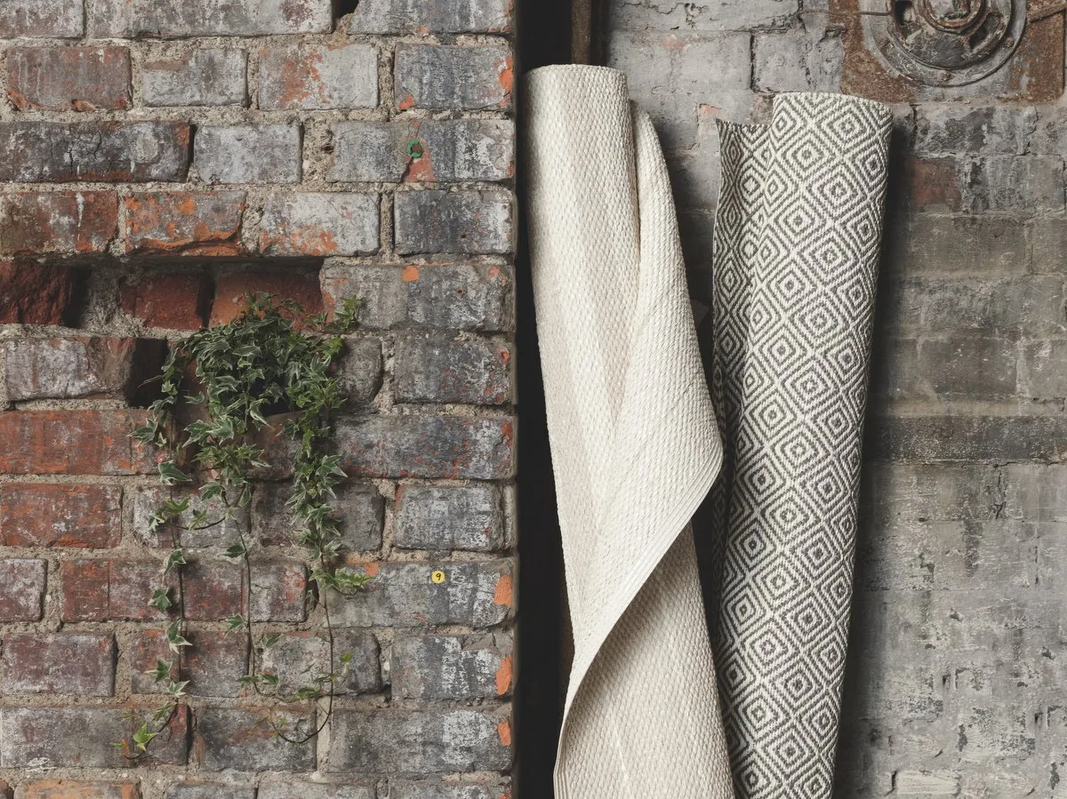 페이드 대형 PVC 러그 콘크리트 (그레이), 200x200cm Scandi Living | 스칸디리빙