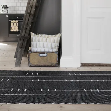 퍼 PVC 러그 누드 블랙 - 70x150 cm - Scandi Living | 스칸디리빙