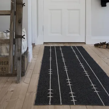 퍼 PVC 러그 누드 블랙 - 70x150 cm - Scandi Living | 스칸디리빙