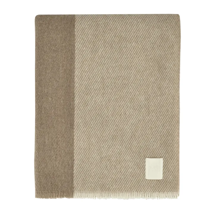 Row 스트라이프 울 담요 - Beige, 120x185 cm - Scandi Living | 스칸디리빙