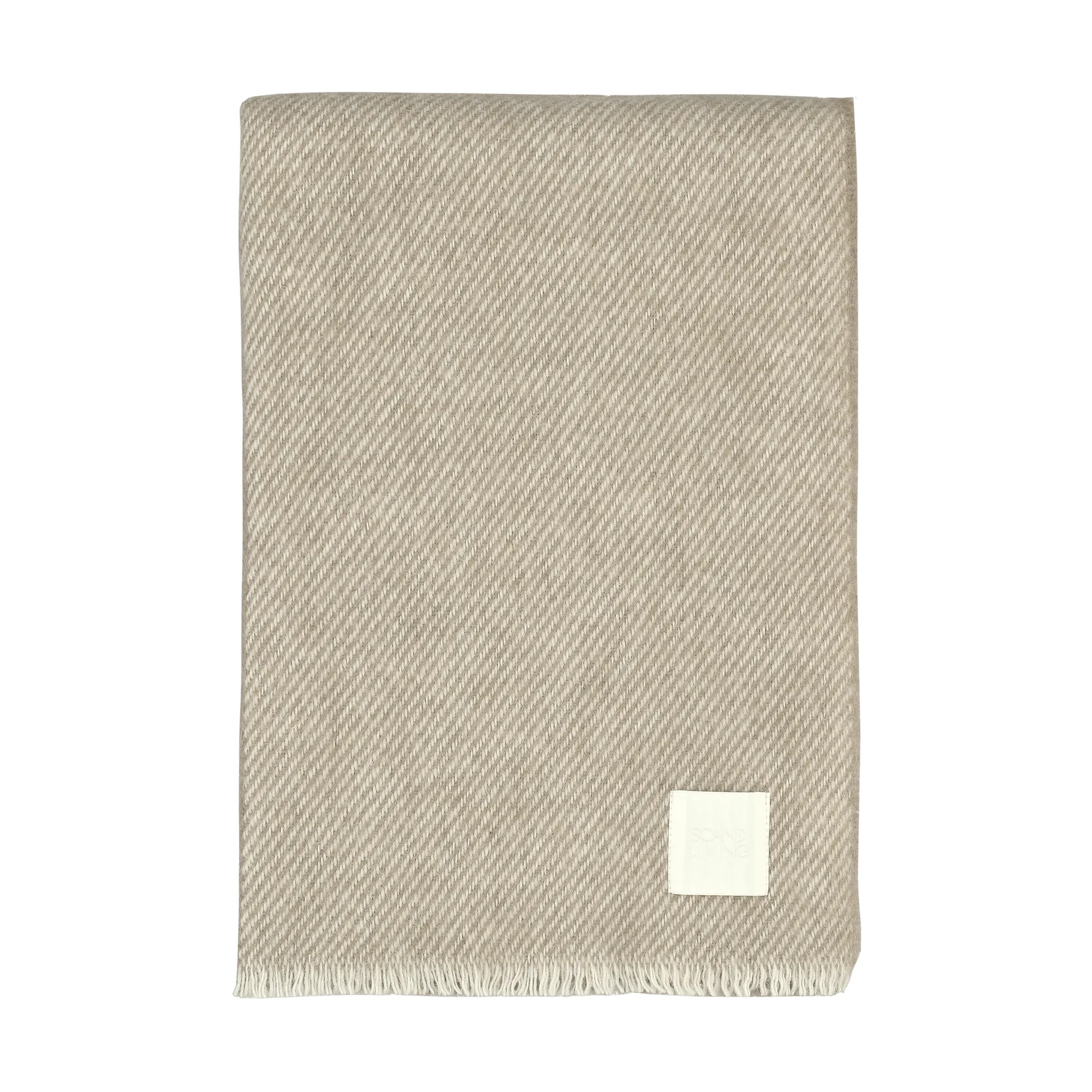 Row 스트라이프 울 담요, Beige, 120x185 cm Scandi Living | 스칸디리빙