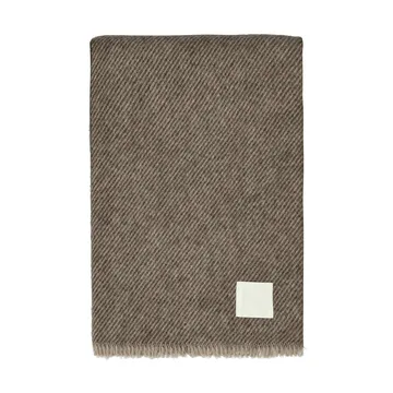 Row 스트라이프 울 담요 - Brown, 120x185 cm - Scandi Living | 스칸디리빙