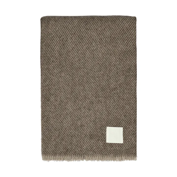 Row 스트라이프 울 담요 - Brown, 120x185 cm - Scandi Living | 스칸디리빙
