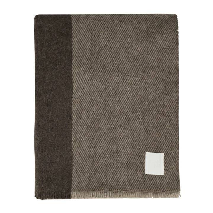 Row 스트라이프 울 담요 - Brown, 120x185 cm - Scandi Living | 스칸디리빙