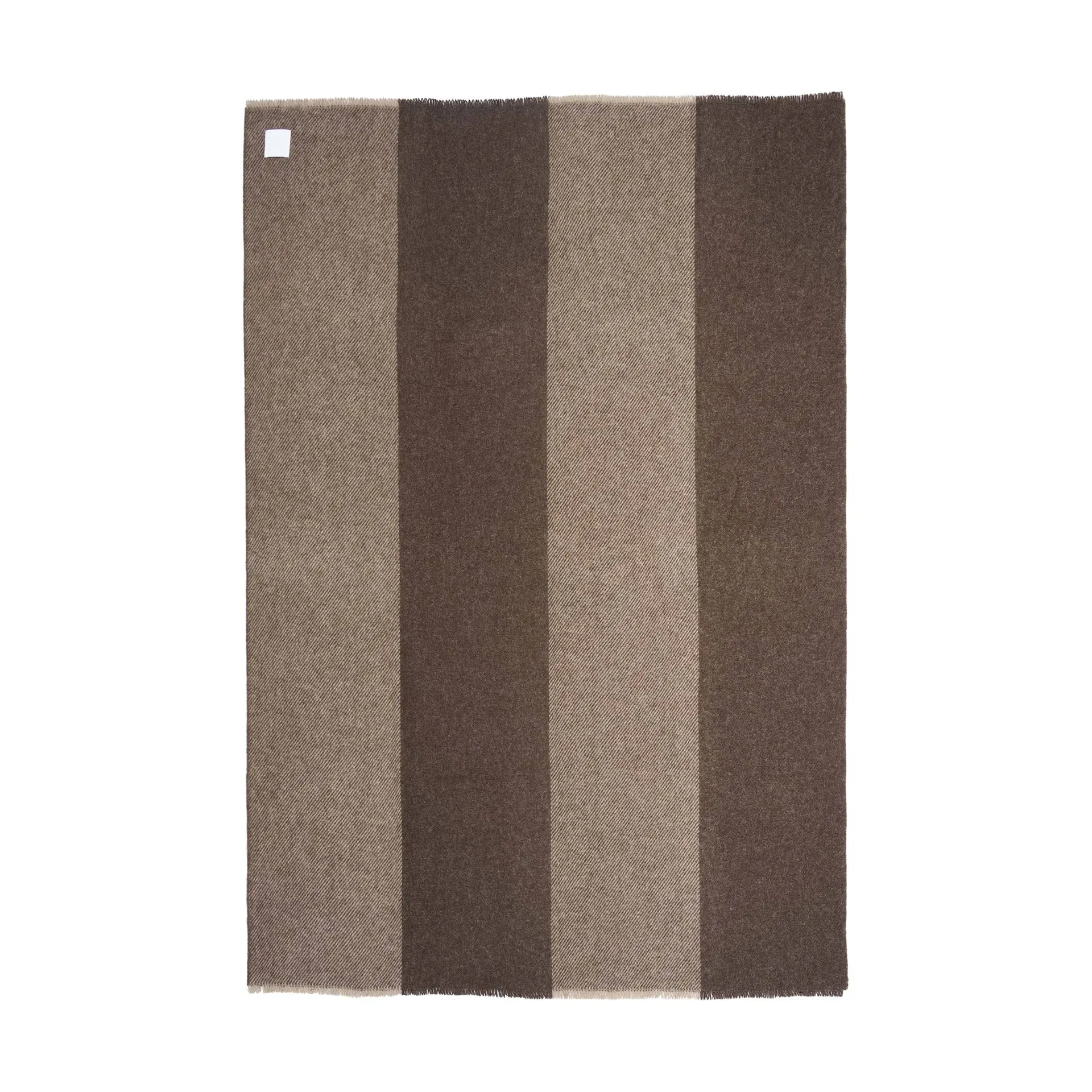 Row 스트라이프 울 담요, Brown, 120x185 cm Scandi Living | 스칸디리빙