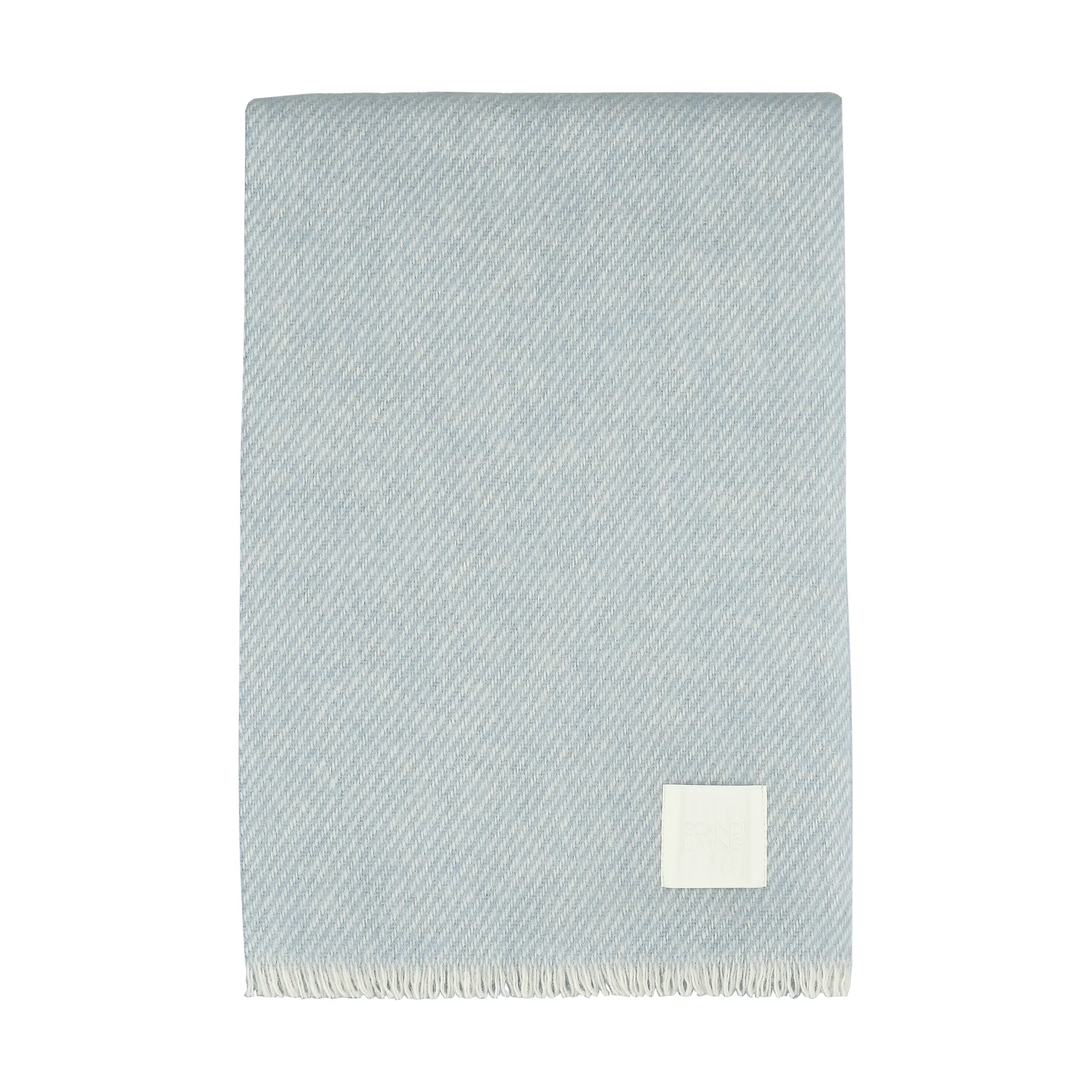 Row 스트라이프 울 담요, Light blue, 120x185 cm Scandi Living | 스칸디리빙