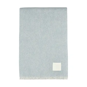 Row 스트라이프 울 담요 - Light blue, 120x185 cm - Scandi Living | 스칸디리빙